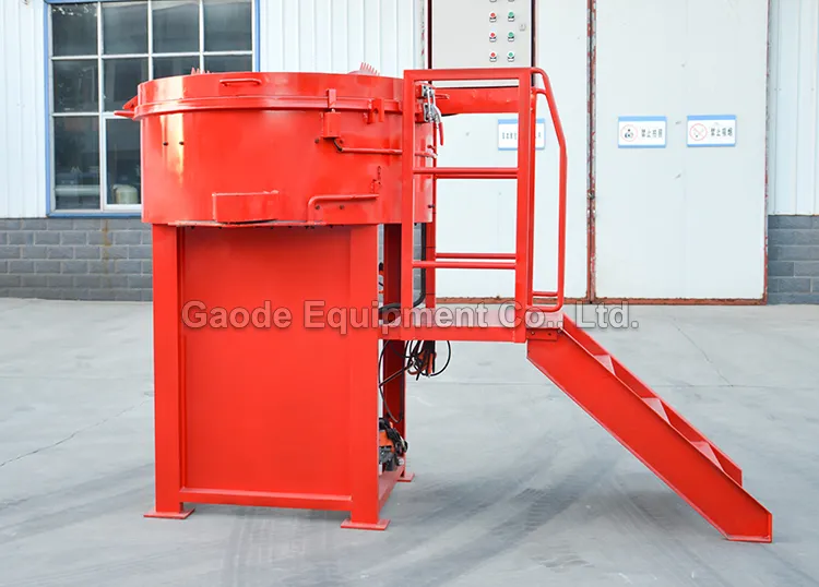 GAODETEC GRM800 Heavy-Duty Refractory Pan Mixer With Wear-Resistant Liners